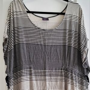 Plus size maternity 2x striped blouse